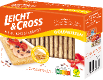 Griesson Leicht & Cross Knusperbrot Goldweizen 125g, 8pcs