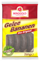 Berggold Gelee Bananen Schokoliert 250g