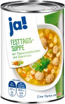 Ja Festtags-Suppe mit Fleischklößchen & Eierstich 400ml