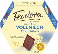 Feodora Chocolade Täfelchen 37% Vollmilch-Hochfein 225g
