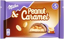 Mondelez DE Milka Riegel Peanut Caramel 5er, 185g