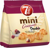 7Days Double Mini Croissant Vanille-Sauerkirsch 185g