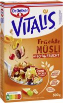 Dr.Oetker Vitalis - Früchtemüsli - Ohne Zuckerz 500h