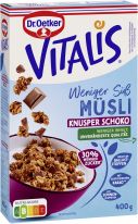 Dr.Oetker Vitalis - Weniger süß Knusper Schoko 400g