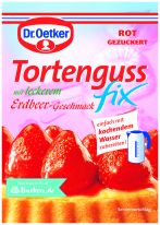 Dr.Oetker Backzutaten - Tortenguss fix Erdbeer 50g