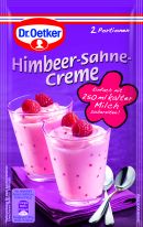 Dr.Oetker Backzutaten - Dessert nach Tortenart Himbeer-Sahne-Creme 62g