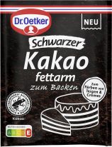 Dr.Oetker Backzutaten - Schwarzer Kakao zum Backen 30g