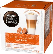 Nestle Nescafé Dolce Gusto Latte Macchiato Caramel 8+8 Capsules 145,6g