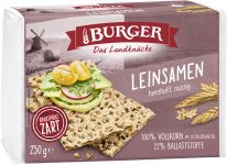 Brandt crispbreads - Burger Leinsamen 250g, 12pcs