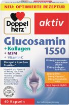 Doppelherz Glucosamin 1550 + Kollagen + MSM + Vitamin C 40 Kapseln