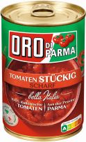 Hengstenberg Oro Di Parma Geschälte Stückige Tomaten, Scharf 425ml