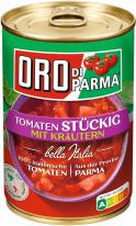 Hengstenberg Oro Di Parma Geschälte Stückige Tomaten Mit Kräutern 425ml