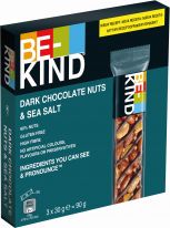 BE-KIND Dark Chocolate Nuts & Sea Salt 3x30g