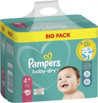 Pampers Baby Dry Gr.4+ Maxi Plus 10-15kg Big Pack 62pcs