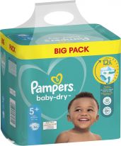 Pampers Baby Dry Gr.5+ Junior Plus 12-17kg Big Pack 56pcs