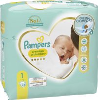 Pampers Premium Protection New Baby Gr.1 Newborn 2-5kg Single Pack 24pcs