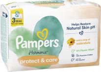 Pampers Feuchte Tücher Harmonie Protect + Care 3x