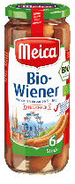 Meica 6 Bio-Wiener im zarten Natursaitling 250g