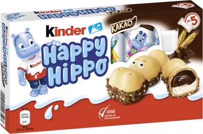Ferrero Limited Kinder Happy Hippo Kakao 5er 103,5g Sammelspaß zur EM 2024