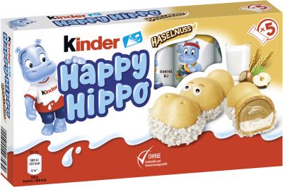 Ferrero Limited Kinder Happy Hippo Haselnuss 5er 103,5g Sammelspaß zur EM 2024